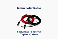 Lexron 6 mm Mc4 Soketli 10 Metre (5m+5m) Güneş Paneli Solar Kablo