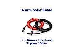 Lexron 6 mm Mc4 Soketli 6 Metre (3m+3m) Güneş Paneli Solar Kablo