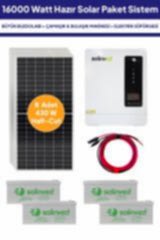16 Kw 16000 Watt Güneş Enerjisi Hazır Solar Paket Sistem - Half Cut Güneş Panelli