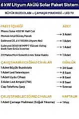 6 kW Lityum Akülü Solar Güneş Enerjisi Sistemi