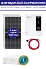 16 kW Lityum Akülü Solar Güneş Enerjisi Sistemi